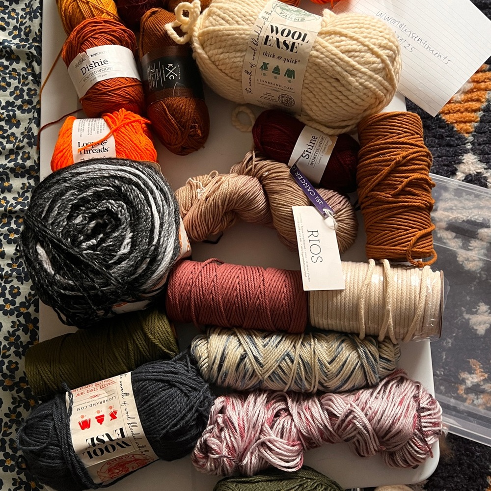 Assorted Yarn Collection